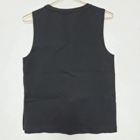GAP | Black Side Zip Stretch Fitted Tank Medium - Picture 2 of 9